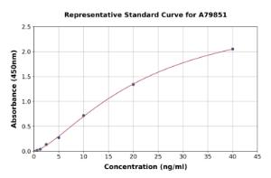 Representative standard curve for Human Complement C6 ELISA kit (A79851)