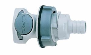 CPC® High-Flow Quick-Disconnect Fittings, Bulkhead Panel Mount Hose Barb Bodies