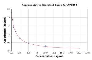 Representative standard curve for Human Testosterone ELISA kit