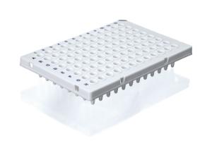 PCR plate 96-well semi skirt STP white