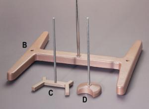 Petit statif à socle circulaire échancré (D)