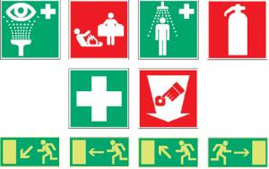 Pictogrammes d'urgence