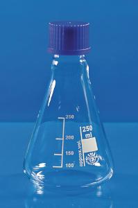 Erlenmeyer flasks with screw cap