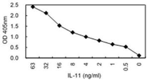 Sandwich ELISA using KT8 coated plate and HRP conjugated KT62