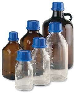 Reagent bottles, narrow neck, with screw cap