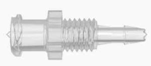 Female luer to panel mount barb fitting