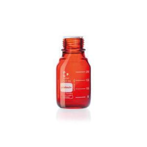 DURAN® protect+ laboratory bottle, GL 45, amber, without screw cap and pouring ring, 250 ml