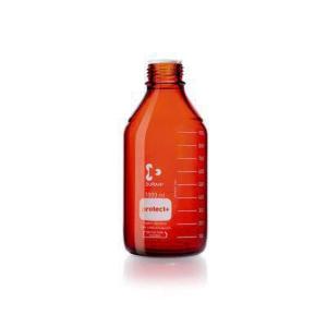 DURAN® protect+ laboratory bottle, GL 45, amber, without screw cap and pouring ring, 1000 ml