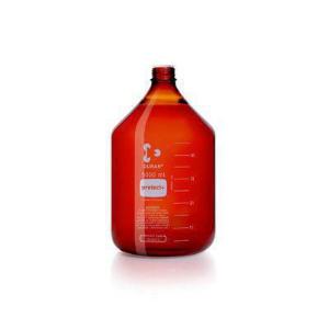 DURAN® protect+ laboratory bottle, GL 45, amber, without screw cap and pouring ring, 5000 ml